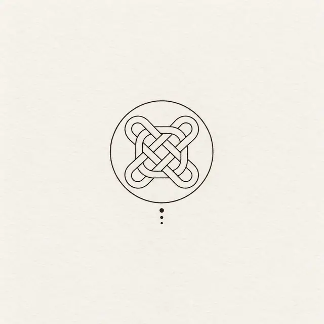 Fine-line Celtic shield knot tattoo design for the wrist